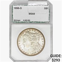 1898-O Morgan Silver Dollar PCI MS65