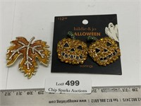 Hildi & Jo Halloween Pumpkin Earrings & Fall