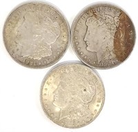 (3) 1921 U.S. Morgan Silver Dollars