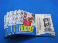 1989-90 OPC Lot 6 Unopened Hockey Packs Sakic RC