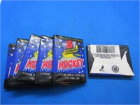 1990-91 Bowman Lot 6 Hockey Packs w Rookies