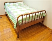 Double sized headboard/ footboard with box spring