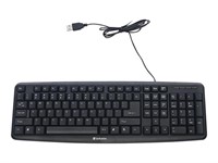 Verbatim Slimline Corded USB Keyboard Black