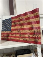 WOODEN FLAG