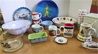 Christmas Coffee mugs, serving trays & bowls