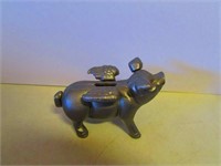 Cast Iron "When Pigs Fly" Coin Bank