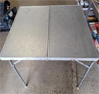 Folding Aluminum Top Table 30"