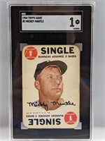 1968 Topps Game Mickey Mantle #2 SGC 1