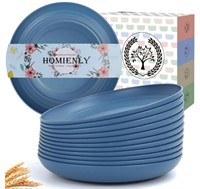 Homienly 12 pack Blue Plate Set