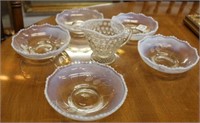 Opalescence Berry Bowls & Creamer