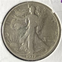 1917-P Walking Half Dollar VG