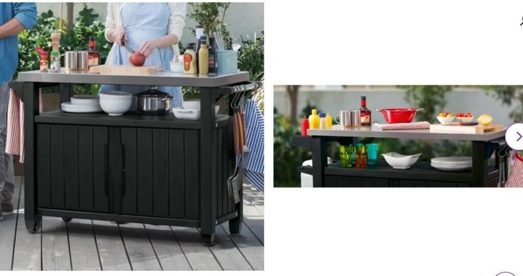 new KETER UNITY xl RESIN BAR CART OUTDOOR