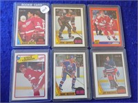 6 Hockey Cards-Adam Oates, Paul Coffey, Eric