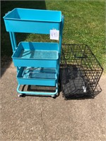 Pet Container & Rolling Cart