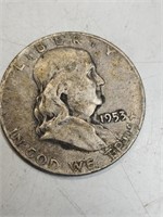1950 3D Franklin half dollar.