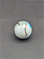 Large Swirl White And Blue Marble