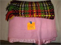 Pink blanket & lap blanket