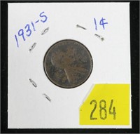 1931-S Lincoln cent