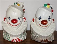 (2) McCoy clown cookie jars, 1 shows age at