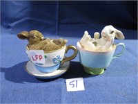 Bunnies In Tea Cups