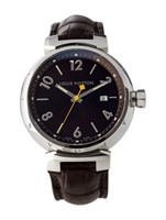 Louis Vuitton Tambour Brown Dial Watch 39mm