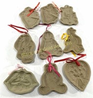 (9) VTG Brown Bag Cookie Art Molds