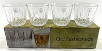(4) NEW Tuscany Crystal Whiskey Glasses