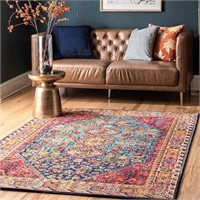 $90-4' x 6' nuLOOM Erline Colorful Bohemian Area R