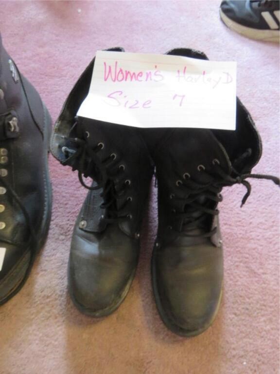 WOMENS HARLEY DAVIDSON BOOTS - SIZE 7