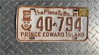 1973 PRINCE EDWARD ISLAND LICENCE PLATE