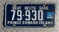1976 PRINCE EDWARD ISLAND LICENCE PLATE