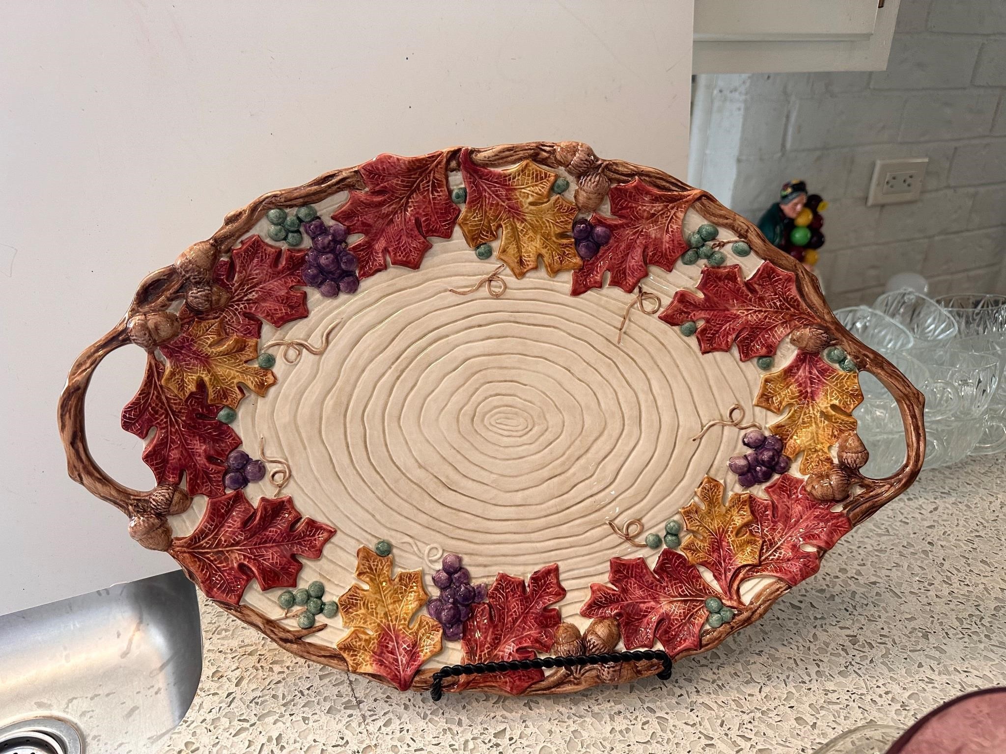 Fitz and Floyd Autumn Woods serving plate