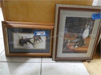 2 signed prints Paco Young and Killen - 16" x 14"