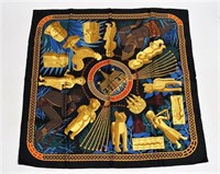 Hermes, "Tresor Royal du Benin" Silk Scarf