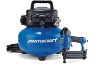 NEW $270 6-Gallon Air Compressor & Brad Nailer Kit