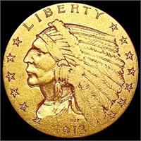 1913 $2.50 Gold Quarter Eagle CLOSELY