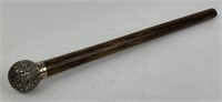 Wood Umbrella Handle with Sterling Cap