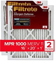 2 pk 16x20x1 Filtrete MicroAllergen Defense Filter