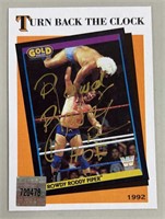 Rowdy Roddy Piper Signed WWF Trading Card