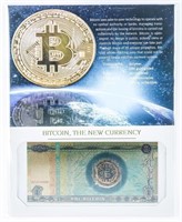 BITCOIN The New Currency 24kt Gold Gilded on Gicle