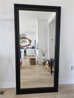 Wood Framed Floor Mirror