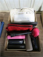 2 bxs purses,wallets,glass cases, etc