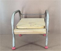 Vtg Wooden Potty Chair / Step Stool