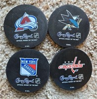 Lot of 4 CROWN ROYAL Whiskey NHL Hockey Coasters