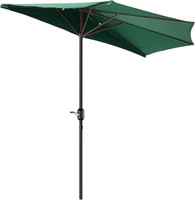 9ft Half Umbrella Forest Green