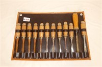 12 Pc. Wood Carving Set in Case