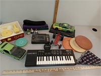 Fisher price music box-record player, Casio sk-1