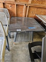 patio table (lobby)