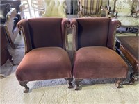 2 Matching Brown Chairs Houte House Furnishings