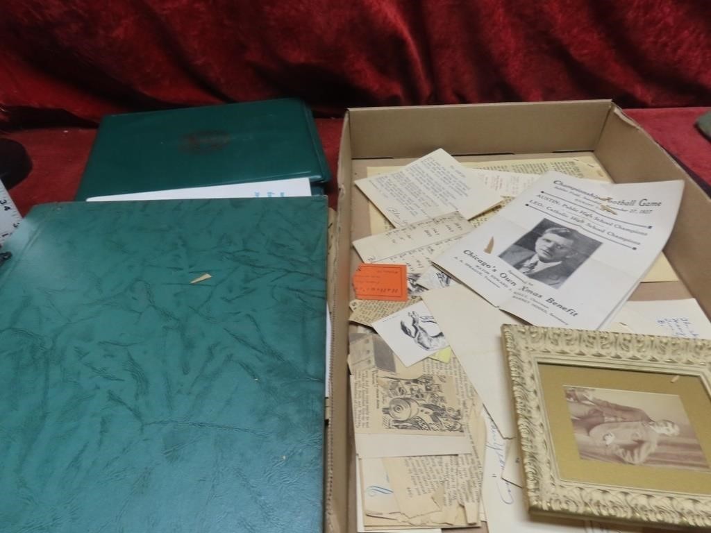 Old scrapbook ephemera lot.